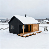 Maison en bois préfabriquée de luxe Petite maison Maison mobile Maison cabine préfabriquée Résidence confortable de Chine