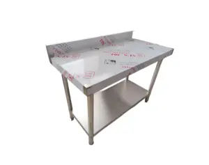 Wholesale 304 stainless steel food-grade operating two layers work table kitchen worktable for restaurant/canteen/food factory