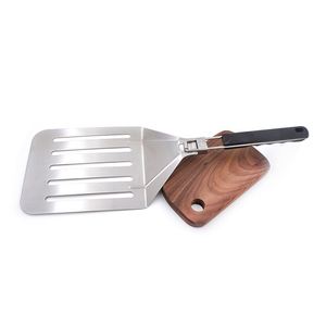 <span class=keywords><strong>Pala</strong></span> para Pizza Innovadora con Mango Plegable de Acero Inoxidable Perforado y Agarre de <span class=keywords><strong>Goma</strong></span> para Mayor Estabilidad, <span class=keywords><strong>Pala</strong></span> Antiadherente para Pizza - Product Image 1
