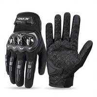 Gants de moto en polyester antidérapants pour la conduite en extérieur ; Gants de course respirants pour hommes, compatibles écran tactile, pour l'été