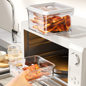 Vacuum Sealed Food Storage Box Rectangle Clip On Lid For Fruits Vegetables Freezer Kitchen Use - Product Image 3