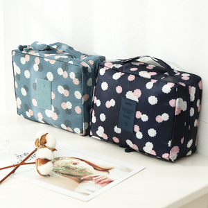 Travel Cosmetic Storage Bag Rectangle Waterproof Polyester Makeup Organizer For Women Travel And Business Use - Product Image 1