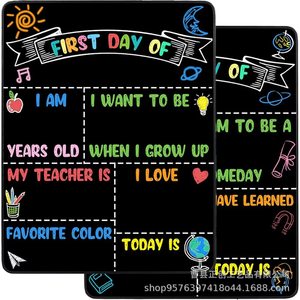 Wooden Blackboard Student <b>Message</b> <b>Board</b> Rectangle Double-Sided Color Printing Back To School Educational Use - Product Image 4