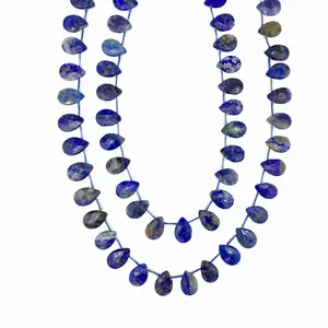 8 X12mm Lapis Facet Drop Vorm Natuurlijke Ioliet Edelsteen Cut Stone Facet Ovale Vorm Strand Geboortesteen Kralen