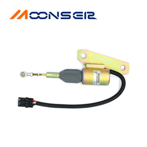 Vanne solénoïde d'arrêt pour générateur diesel Moonsel 3991625 24V pour excavatrices Hyundai R225-7 - Product Image 1