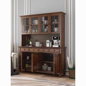 Solid Wood <b>Sideboard</b> American Retro Style Cabinet For Living Room And Dining Room Wine Storage Multifunctional - Product Image 2