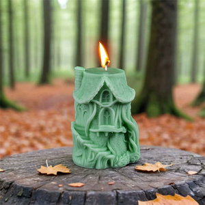 Molde de silicona 3D DIY para velas con forma de <span class=keywords><strong>casa</strong></span> de árbol de elfos, <span class=keywords><strong>casa</strong></span> de chimenea de <span class=keywords><strong>castillo</strong></span> divertida, <span class=keywords><strong>casa</strong></span> cubo mágico, para resina, hormigón y yeso - Product Image 5