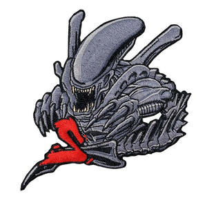 Patch de broderie de film de prédateur d'alien de point de Satin personnalisé à repasser sur des patchs - Product Image 2