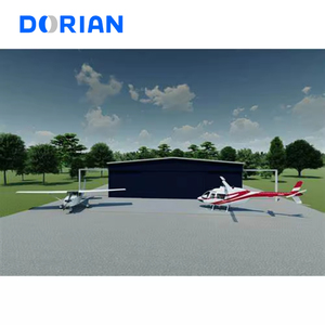 <span class=keywords><strong>Hangar</strong></span> d'avion à toit courbé en structure d'acier personnalisée, bâtiment métallique préfabriqué - Product Image 2