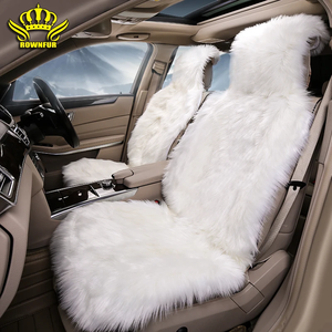 Funda Protectora de Asiento de Coche de Piel Sintética Afelpada de Lujo para Invierno, Universal para SUV, <span class=keywords><strong>Interior</strong></span> de Coche - Product Image 3