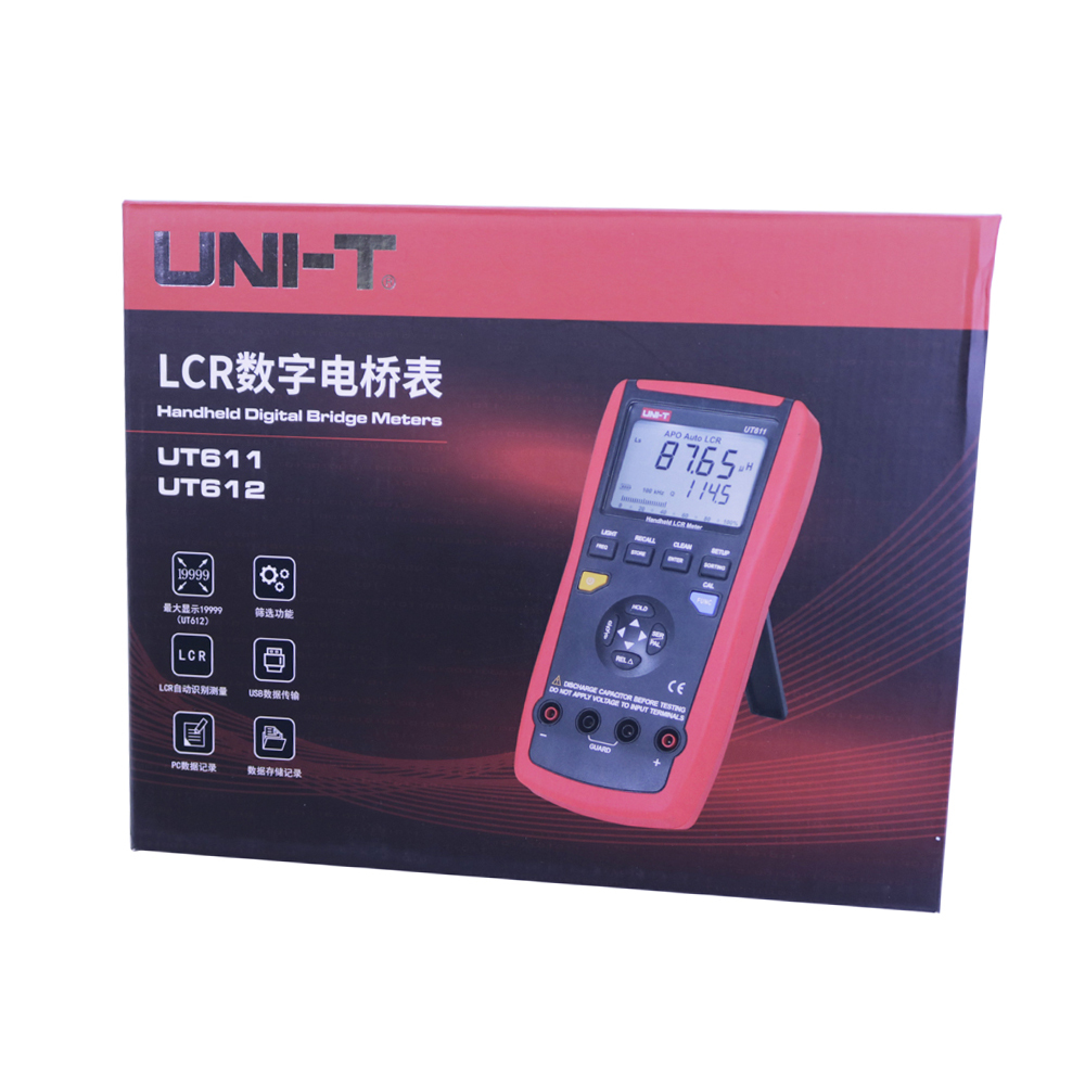 UNI-T UT612 Digital LCR Meter - Tester For Inductance, Capacitance, Resistance With Quality Factor & ESR Measurement