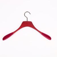 Cintre en bois antidérapant à épaule, noir, marron, pour vêtements, Logo de Haute Couture, magasin