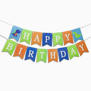 Set Decorazioni per Feste a Tema <span class=keywords><strong>Dinosauri</strong></span>: Bandierine, Topper per Torta, Ornamenti a Spirale per Compleanno Bambini - Product Image 4