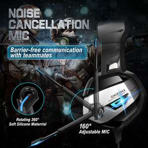 Audífonos para Juegos <span class=keywords><strong>Onikuma</strong></span> K5 con LED, Gran Venta, para PC, Computadora Portátil - Product Image 4