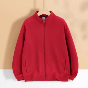 Sudadera con capucha y cremallera de 700 g/m² de alto gramaje, unisex, estilo urbano, con logo bordado y estampado en caliente, sudadera con capucha lisa para hombre con cuello alto. - Product Image 6