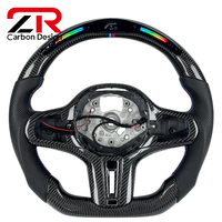 Volant de voiture en fibre de carbone régulier personnalisé avec LED pour BMW G20 330i M3 G82 M4 M240i G42 X3 G01 540i G30 M550i X5 G05 G80