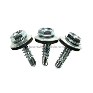 Directo de fábrica Parafuso Auto Brocante Telha #8 #9 #10 #12 Parafuso Auto Brocante Sextavado Arandela hexagonal Tornillo para techo - Product Image 3