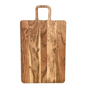 Planche à découper rectangulaire, utilisations multiples en cuisine, plateau de service, design multifonctionnel, bloc de découpe en bois épais et durable, prix abordable - Product Image 4