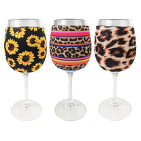 Vente en gros usine : Manchon isotherme en néoprène personnalisé pour verre à vin, design sur mesure, sac refroidisseur pour verre à vin