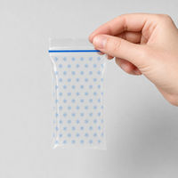 Sacs mini-zippés en LDPE transparents imprimés flocons de neige, refermables, pour étiquettes suspendues d'ornements de Noël, cadeaux de fêtes, vente au détail
