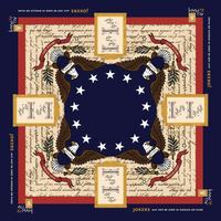 Juego de Fichas de Mahjong Acrílicas de 3 Capas con Diseño del Día de la Independencia de EE. UU. en Rojo, para Amantes del Juego de Mahjong Estadounidense