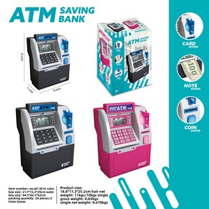 Thẻ Thông Minh quẹt qua biên giới máy rút tiền ATM mật khẩu lớn an toàn con heo đất với đồng xu đếm vật liệu nhựa - Product Image 3