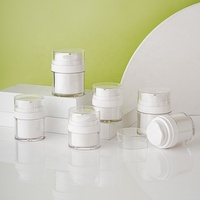 Botol krim pompa tanpa udara 15ML 30ML 50ML, botol Losion Esens kosmetik mewah untuk krim perawatan kulit