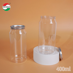 Bouteilles en plastique de couvercle de pelage d'anneau de traction de vente d'usine 6oz-35oz pots de boisson pour le jus 14oz 17oz 19oz 25oz 35oz pour la boisson de canettes - Product Image 6