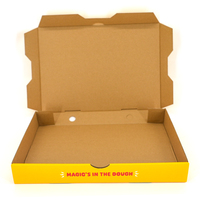 Boîtes à pizza en carton ondulé imprimées sur mesure, qualité alimentaire, emballage pour livraison à emporter, vente en gros, boîtes à pizza personnalisées avec logo