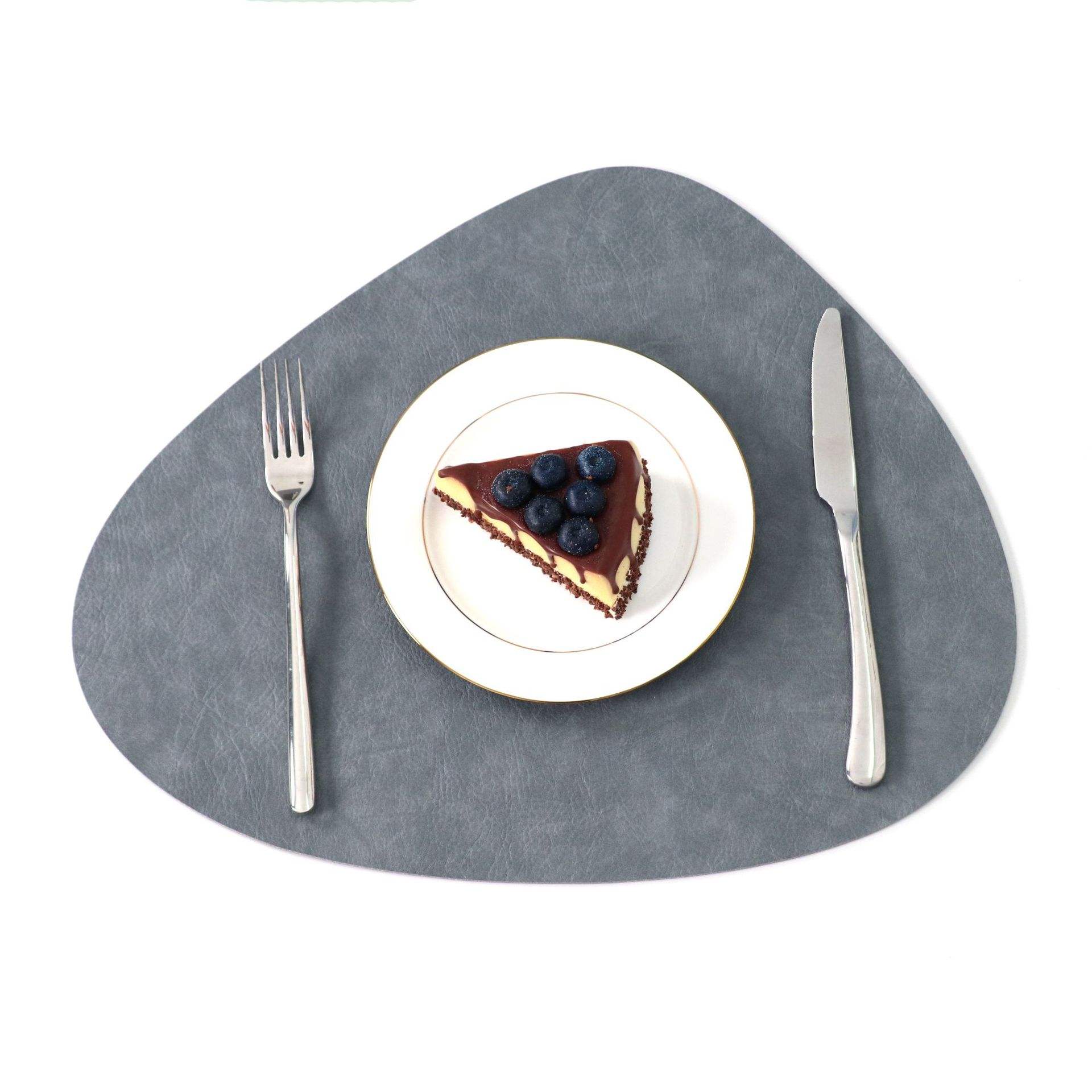 Cuir de vachette - Goutte d'eau ciel étoilé gris - Gris foncé