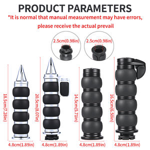 חלקי אופנוע cnc שונה חלקים 25 מ "מ אלומיניום נגד החלקה ידית אחיזה ל-Sportster dyna softail - Product Image 2