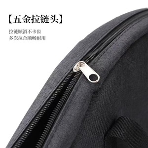 Sac de rangement rond Yongkang noir grande capacité avec housse anti-poussière pour voyage, camping en plein air, type crochet portable - Product Image 3