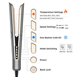 Secador de Pelo de Aire Frío de Alta Velocidad, Plancha de Pelo de Aire Caliente, Enchufe FCC, Pantalla LED Personalizada - Product Image 6