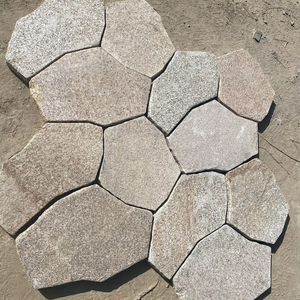 Hiện Đại Đánh Bóng Tự Nhiên Granite Slab Sesame Trắng Với Cây Gai Dầu Vàng Thiết Kế Sân Vườn Không Thường Xuyên Đá Bị Gãy Cho Biệt Thự Sân Sàn - Product Image 1