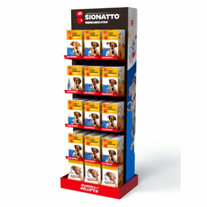 Benutzer definierte Logo Pappe Haustier Hund Zubehör Leine Kleidung Halsbänder Shop <span class=keywords><strong>Store</strong></span> Display Rack für Tierhandlung - Product Image 3