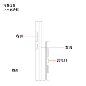 Xiaomi 15 Side Frame Sticker Rainbow Color Protective <b>Film</b> For Phone Edge Decoration - Product Image 3