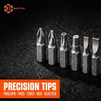 Lot de 100 embouts de tournevis CRV pour perceuse-visseuse sans fil, assortiment tout-en-un pour réparation à domicile et entretien en atelier