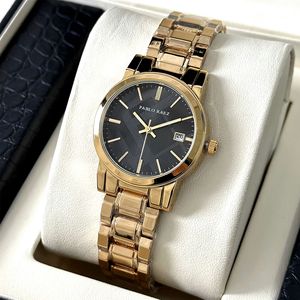 Montre-bracelet classique pour femme, élégante, légère, de luxe, étanche, à quartz, avec chaîne dorée - Product Image 5