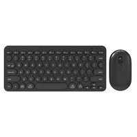Keyboard Nirkabel USB 2.4G Mini Slim Scissor Chocolate Round Punk Keys untuk PC Laptop Desktop
