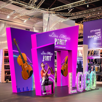 Présentoirs d'exposition pliables portables en acrylique de qualité supérieure, type scène 3x3, arche pour stand de salon professionnel, fournisseur de premier plan