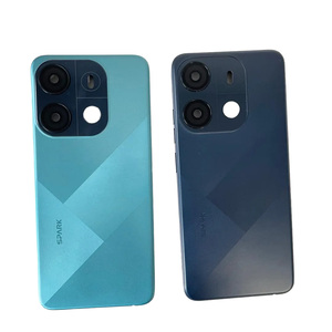 Coque arrière Spark Go 2023 avec lentille d'appareil photo BF7 BF7n Pop 7 Pro BB4k, panneau de batterie arrière complet de remplacement, compatible OEM - Product Image 1