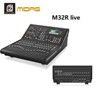 Console de mixage alimentée MIDAS M32R LIVE pour scène, performance de groupe, USB, Bluetooth, DJ, avec 40 canaux d'entrée