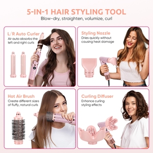 Nouvelle tendance 2026 Outils de coiffure Moteur sans balais BLDC haute vitesse Sèche-cheveux Salon Fer à friser automatique Multi-<span class=keywords><strong>styler</strong></span> Ensemble 5 en 1 - Product Image 5