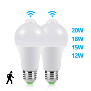E27 B22 hồng ngoại <span class=keywords><strong>LED</strong></span> Bulb đèn 12w15w18w 20W PIR cơ thể con người cảm ứng ánh sáng bóng đèn với cảm biến - Product Image 6