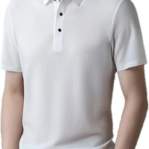 Camiseta de Hombre, Corte Ajustado, Tejido Waffle, con Color y Logotipo Personalizados, Secado Rápido, Antiarrugas, Tejido Transpirable para Uso Casual al Aire Libre - Product Image 2