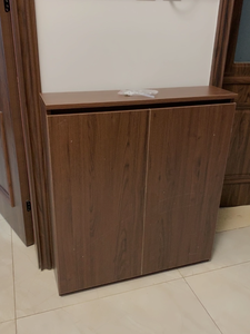 Mobiletto Moderno in Legno Massello per <span class=keywords><strong>Soggiorno</strong></span> con 4 Cassetti <span class=keywords><strong>e</strong></span> Scomparti, Ideale per Piccoli Appartamenti <span class=keywords><strong>e</strong></span> Pareti Strette - Product Image 4