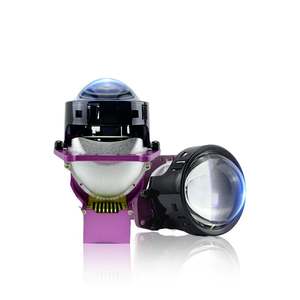 Faros Delanteros con Lente de Proyector Bi-LED Star de 64 W, 4000 Lm de Alto Brillo, 6000 K, Nuevos Sistemas de Iluminación Automotriz Universales de 12 V, 1 Año de Garantía - Product Image 1