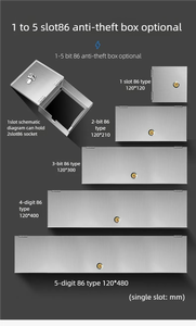 カスタムステンレス金属電気ボックスIP65防水DIY屋外接続ジャンクションケーブル分岐ケースプロジェクトエンクロージャ - Product Image 6