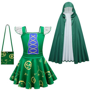 Costumes d'Halloween pour filles, costume de Sarah Sanderson, robe de Mary Winifred Sanderson pour enfants, jupe de sorcière, uniforme pour fille - Product Image 4