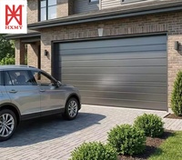 Porte de garage électrique automatique avec kit moteur, panneau en acier isolé en PU, porte sectionnelle à ouverture par le haut pour les développeurs immobiliers